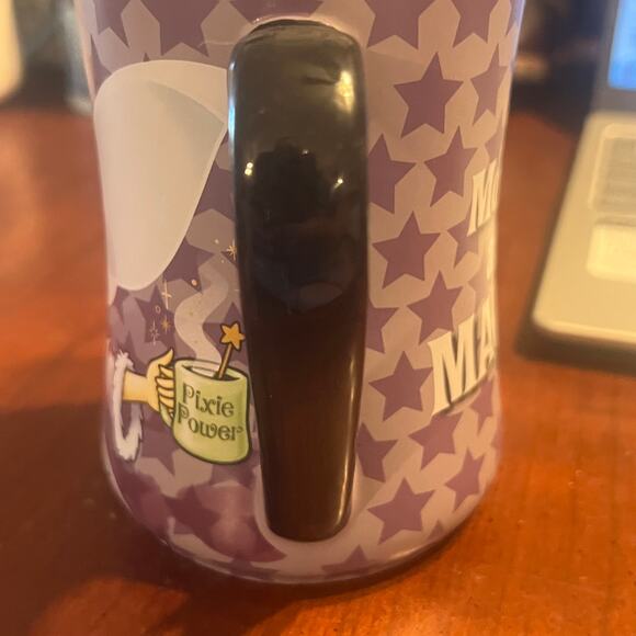 Tinker Bell "Mornings Aren't Magical" Purple Coffee Cup Mug DisneyLand Disney - Picture 5 of 7